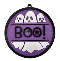 Halloween 3D Laser Cut Door Sign – Baltic Birch Wood Craft Supplies | DIY Kit HA100 - The Wood Shape Store