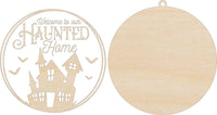 Halloween Sign 3D Laser Cut Door Sign – Baltic Birch Wood Craft Supplies | DIY Kit HA101 - The Wood Shape Store
