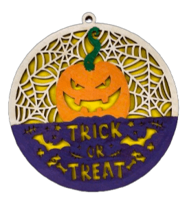 Halloween 3D Door Sign Laser Cut – Baltic Birch Wood Craft Supplies | DIY Kit HA102 - The Wood Shape Store