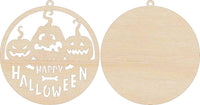 Halloween 3D Door Sign Laser Cut – Baltic Birch Wood Craft Supplies | DIY Kit HA102 - The Wood Shape Store