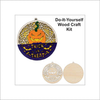 Halloween 3D Door Sign Laser Cut – Baltic Birch Wood Craft Supplies | DIY Kit HA102 - The Wood Shape Store