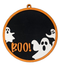 Halloween 3D Laser Cut Door Sign – Baltic Birch Wood Craft Supplies | DIY Kit HA103 - The Wood Shape Store