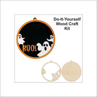 Halloween 3D Laser Cut Door Sign – Baltic Birch Wood Craft Supplies | DIY Kit HA103 - The Wood Shape Store