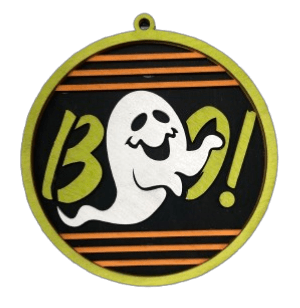 Halloween 3D Laser Cut Door Sign – Baltic Birch Wood Craft Supplies | DIY Kit HA104 - The Wood Shape Store