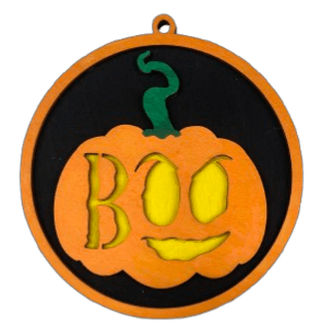 Halloween 3D Laser Cut Door Sign – Baltic Birch Wood Craft Supplies | DIY Kit HA106 - The Wood Shape Store