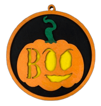 Halloween 3D Laser Cut Door Sign – Baltic Birch Wood Craft Supplies | DIY Kit HA106 - The Wood Shape Store