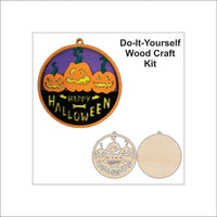 Halloween 3D Laser Cut Door Sign – Baltic Birch Wood Craft Supplies | DIY Kit HA107 - The Wood Shape Store