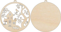 Halloween 3D Laser Cut Door Sign – Baltic Birch Wood Craft Supplies | DIY Kit HA111 - The Wood Shape Store