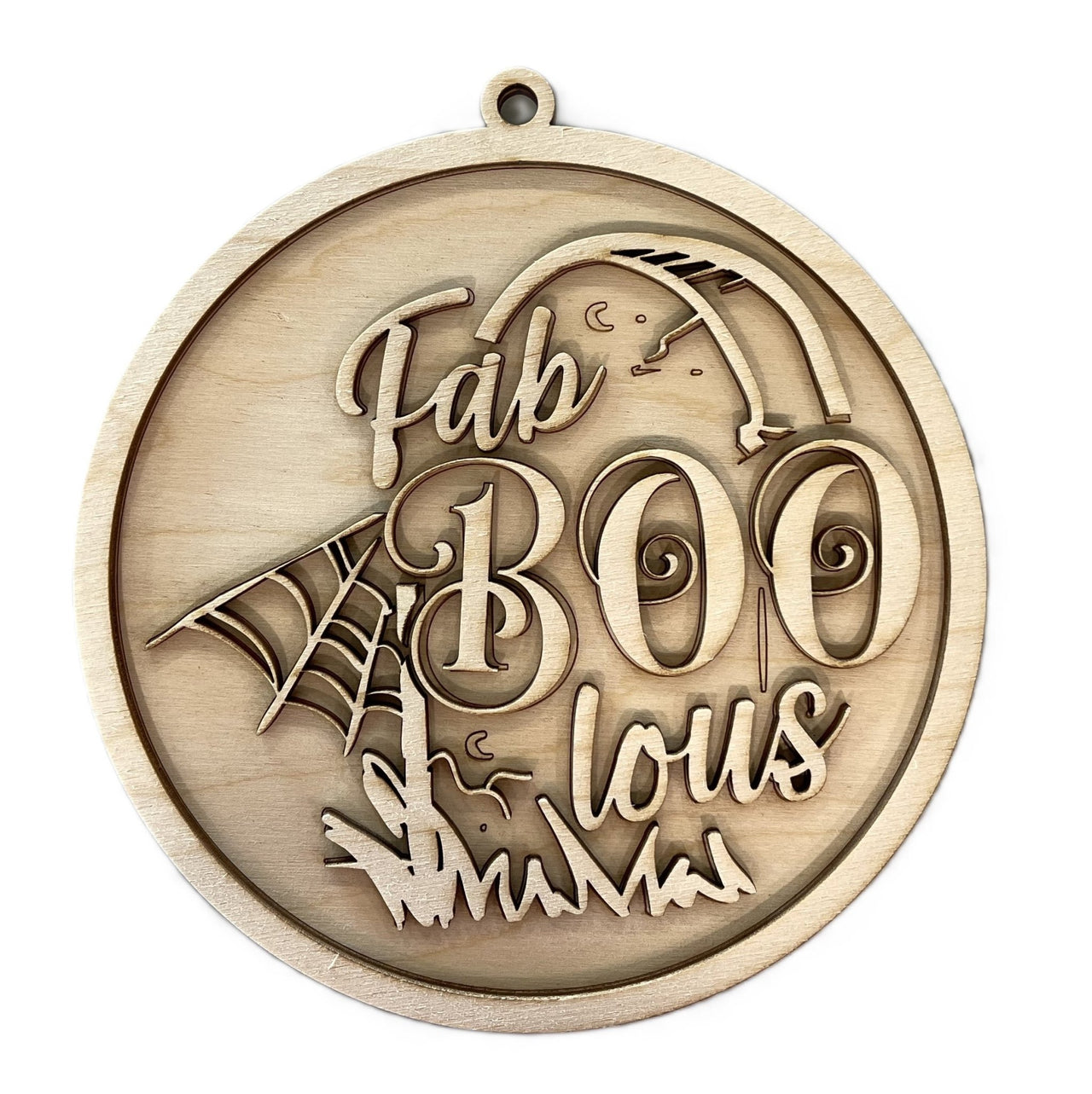 Halloween 3D Laser Cut Door Sign – Baltic Birch Wood Craft Supplies | DIY Kit HA116 - The Wood Shape Store