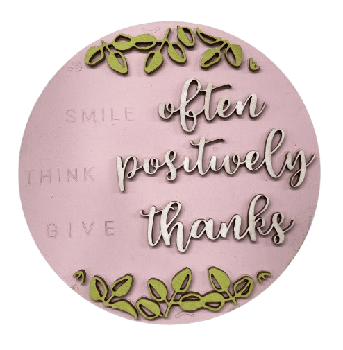 Smile 3D Laser Cut Door Sign – Baltic Birch Wood Craft Supplies | DIY Kit HM101 - The Wood Shape Store