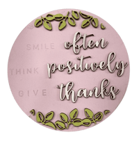 Smile 3D Laser Cut Door Sign – Baltic Birch Wood Craft Supplies | DIY Kit HM101 - The Wood Shape Store