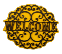 Welcome 3D Laser Cut Door Sign – Baltic Birch Wood Craft Supplies | DIY Kit HM105 - The Wood Shape Store