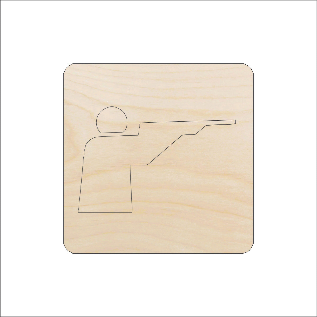 Hunting Wood Craft Shape - Laser Cut Baltic Birch Unfinished DIY Wood Art Supplies HNT11 - The Wood Shape Store