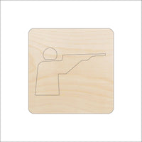 Hunting Wood Craft Shape - Laser Cut Baltic Birch Unfinished DIY Wood Art Supplies HNT11 - The Wood Shape Store