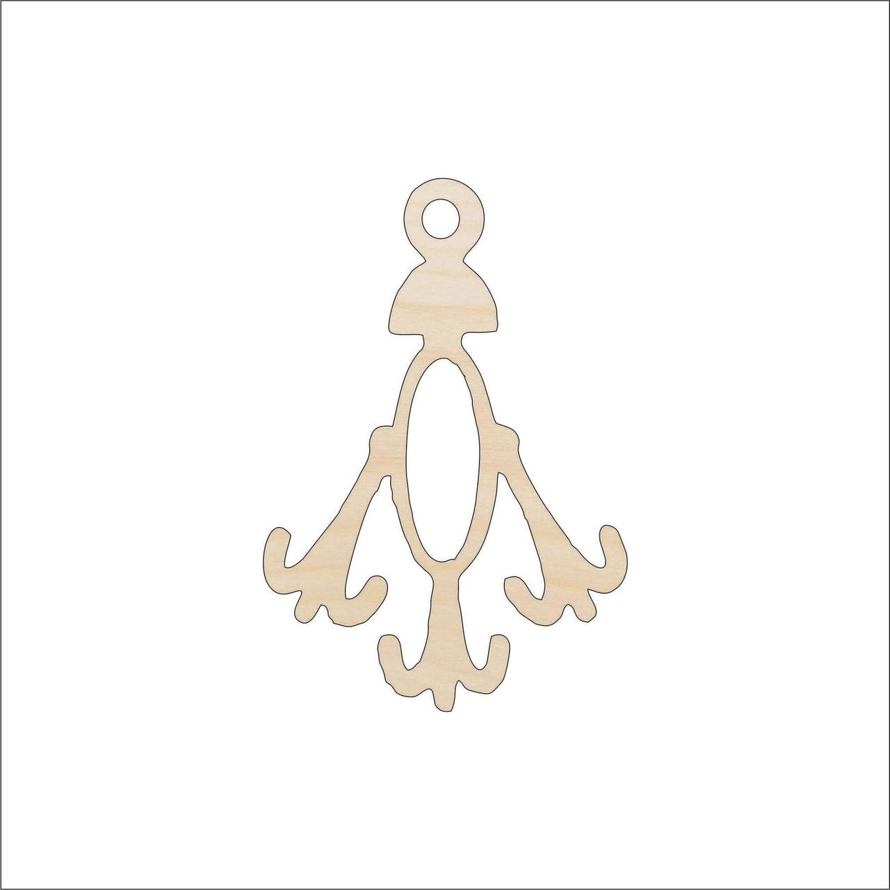 Fishing Wood Craft Shape - Laser Cut Baltic Birch Unfinished DIY Wood Art Supplies HNT13 - The Wood Shape Store