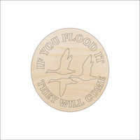 Goose Hunting Wood Craft Shape - Laser Cut Baltic Birch Unfinished DIY Wood Art Supplies HNT19 - The Wood Shape Store