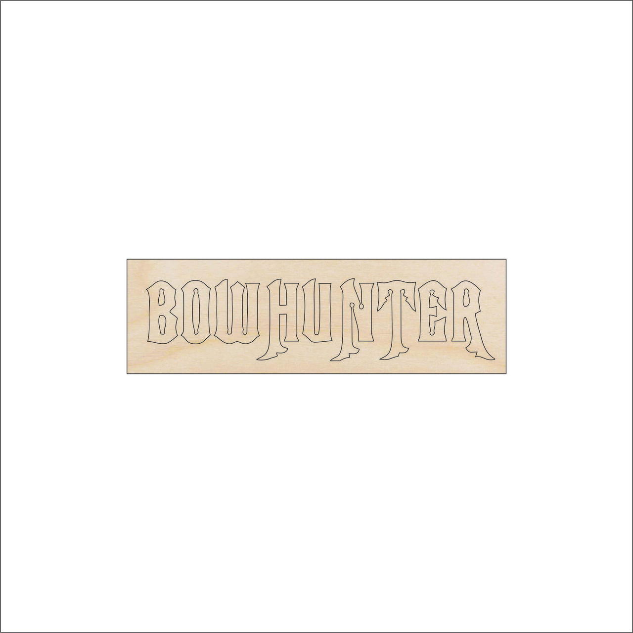 Hunting Wood Craft Shape - Laser Cut Baltic Birch Unfinished DIY Wood Art Supplies HNT20 - The Wood Shape Store