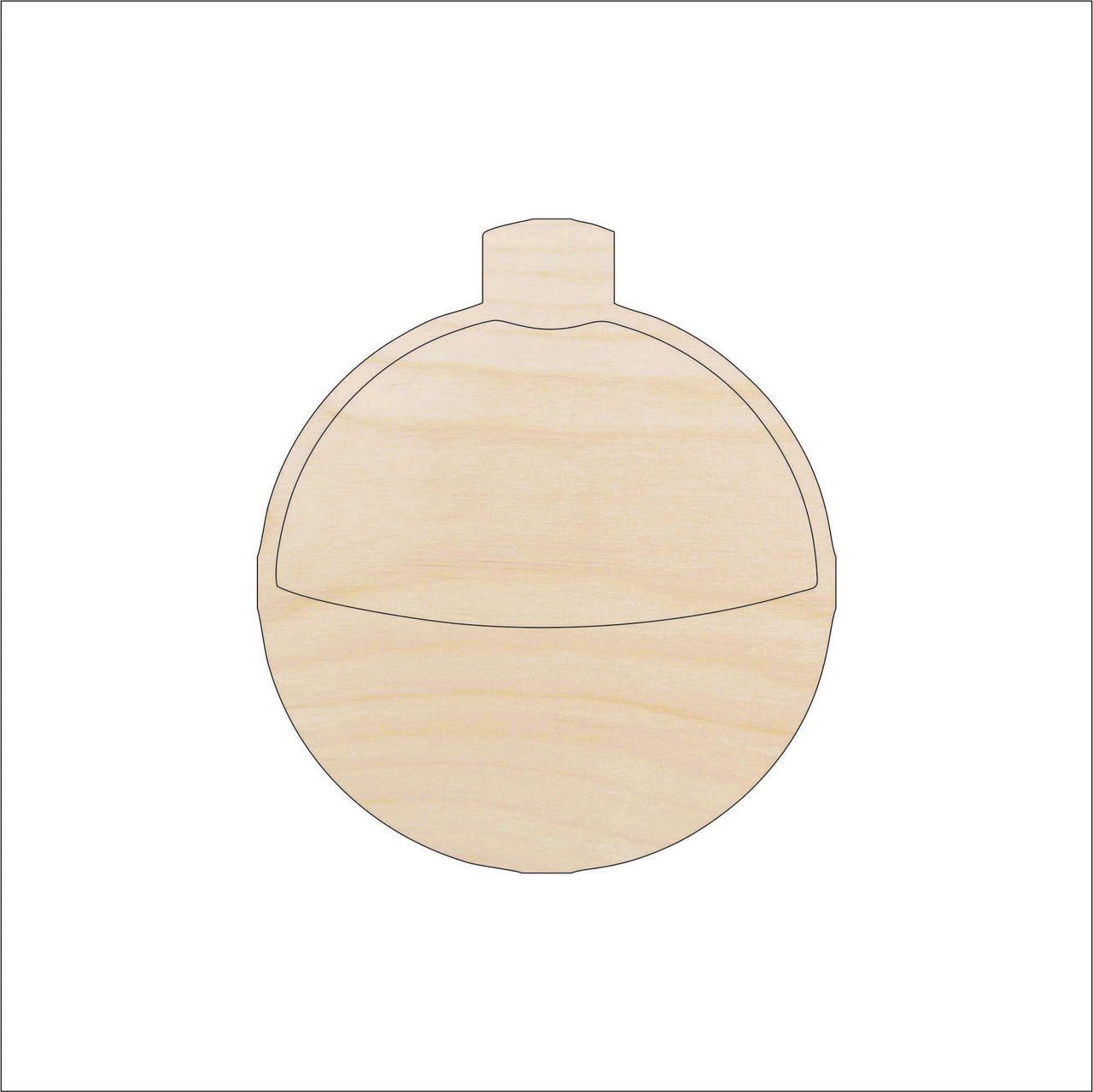 Bobber Wood Craft Shape - Laser Cut Baltic Birch Unfinished DIY Wood Art Supplies HNT21 - The Wood Shape Store