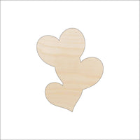 Heart Wood Craft Shape - Laser Cut Baltic Birch Unfinished DIY Wood Art Supplies HRT10 - The Wood Shape Store