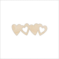 Heart Wood Craft Shape - Laser Cut Baltic Birch Unfinished DIY Wood Art Supplies HRT12 - The Wood Shape Store
