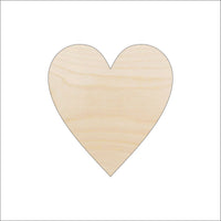 Heart Wood Craft Shape - Laser Cut Baltic Birch Unfinished DIY Wood Art Supplies HRT14 - The Wood Shape Store