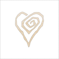 Heart Wood Craft Shape - Laser Cut Baltic Birch Unfinished DIY Wood Art Supplies HRT17 - The Wood Shape Store