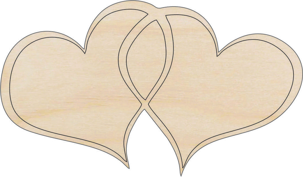 Heart - Laser Cut Out Unfinished Wood Craft Shape HRT21