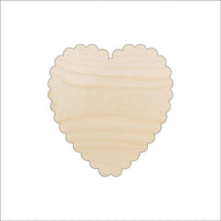 Heart Wood Craft Shape - Laser Cut Baltic Birch Unfinished DIY Wood Art Supplies HRT9 - The Wood Shape Store