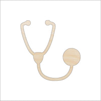 Stethoscope Wood Craft Shape - Laser Cut Baltic Birch Unfinished DIY Wood Art Supplies MED3 - The Wood Shape Store