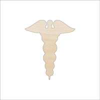 Medical Sign Wood Craft Shape - Laser Cut Baltic Birch Unfinished DIY Wood Art Supplies MED4 - The Wood Shape Store