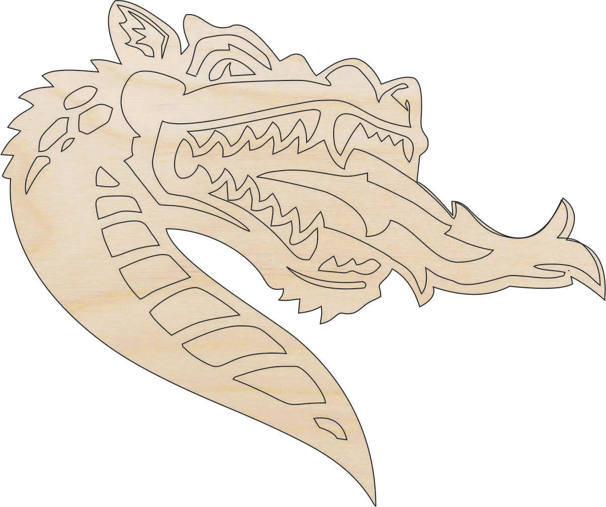 Dragon - Laser Cut Out Unfinished Wood Craft Shape MYTH160 Dragon - Laser Cut Out Unfinished Wood Craft Shape MYTH160