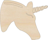 Unicorn Wood Craft Shape - Laser Cut Baltic Birch Unfinished DIY Wood Art Supplies MYTH163 - The Wood Shape Store