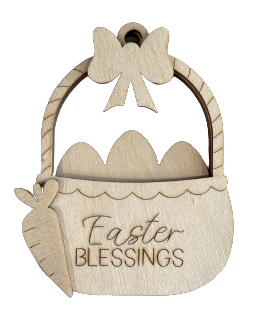 3D Ornament Easter 5 Pieces Laser Cut Out Unfinished ORN285 3D Ornament Easter 5 Pieces Laser Cut Out Unfinished ORN285