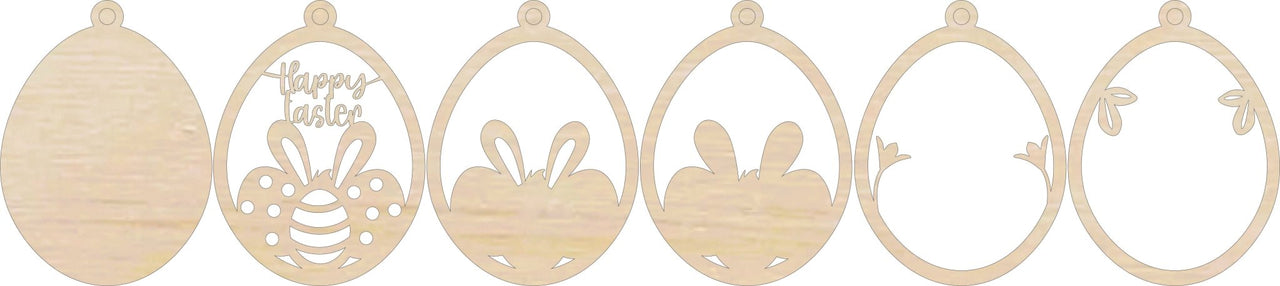 Bunny 3D Laser Cut Ornament – Baltic Birch Wood Craft Supplies | DIY Wood Ornament Kit ES12 - The Wood Shape Store