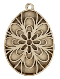 Easter 3D Laser Cut Ornament – Baltic Birch Wood Craft Supplies | DIY Wood Ornament Kit ES11 - The Wood Shape Store