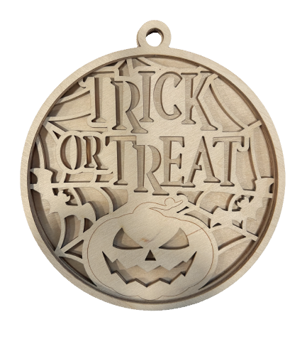 3D Ornament Pumpkin 3 Pieces Laser Cut Out Unfinished ORN305 3D Ornament Pumpkin 3 Pieces Laser Cut Out Unfinished ORN305