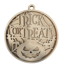 3D Ornament Pumpkin 3 Pieces Laser Cut Out Unfinished ORN305 3D Ornament Pumpkin 3 Pieces Laser Cut Out Unfinished ORN305