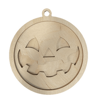 Pumpkin 3D Laser Cut Ornament – Baltic Birch Wood Craft Supplies | DIY Wood Ornament Kit HA24 - The Wood Shape Store