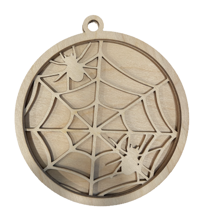 3D Ornament Spider 3 Pieces Laser Cut Out Unfinished ORN316