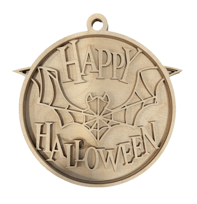 Bat 3D Laser Cut Ornament – Baltic Birch Wood Craft Supplies | DIY Wood Ornament Kit HA11 - The Wood Shape Store