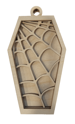 Halloween 3D Laser Cut Ornament – Baltic Birch Wood Craft Supplies | DIY Wood Ornament Kit HA10 - The Wood Shape Store