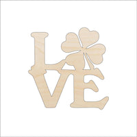Shamrocks Wood Craft Shape - Laser Cut Baltic Birch Unfinished DIY Art Supplies PAT12 - The Wood Shape Store