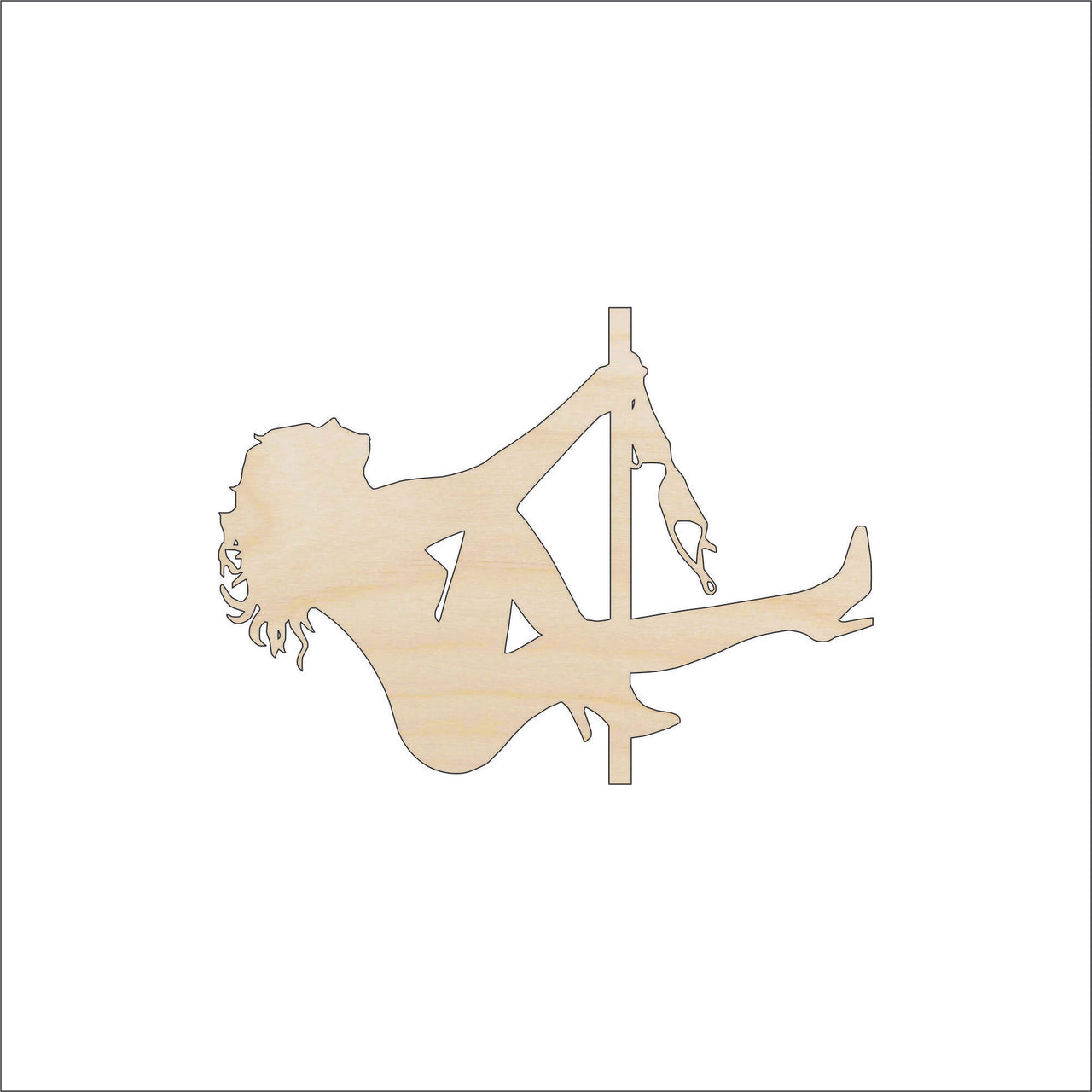 Dance Wood Craft Shape - Laser Cut Baltic Birch Unfinished DIY Wood Art Supplies PPL62 - The Wood Shape Store