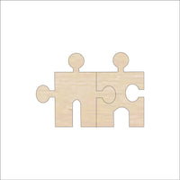 Puzzle Piece Wood Craft Shape - Laser Cut Baltic Birch Unfinished DIY Wood Art Supplies PZL1 - The Wood Shape Store
