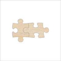 Puzzle Piece Wood Craft Shape - Laser Cut Baltic Birch Unfinished DIY Wood Art Supplies PZL2 - The Wood Shape Store