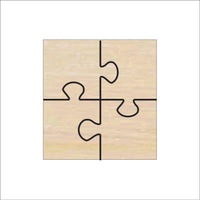 Puzzle Wood Craft Shape - Laser Cut Baltic Birch Unfinished DIY Wood Art Supplies PZL3 - The Wood Shape Store