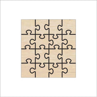 Puzzle Wood Craft Shape - Laser Cut Baltic Birch Unfinished DIY Wood Art Supplies PZL4 - The Wood Shape Store