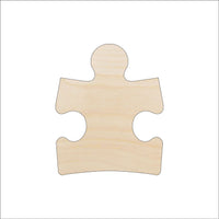 Puzzle Piece Wood Craft Shape - Laser Cut Baltic Birch Unfinished DIY Wood Art Supplies PZL6 - The Wood Shape Store
