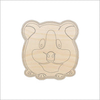 Gerbil Wood Craft Shape - Laser Cut Baltic Birch Unfinished DIY Wood Art Supplies RDT1 - The Wood Shape Store