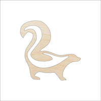 Skunk Wood Craft Shape - Laser Cut Baltic Birch Unfinished DIY Wood Art Supplies RDT25 - The Wood Shape Store